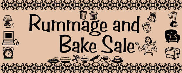 rummage and bake sale clipart